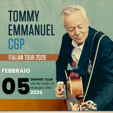 Locandina evento TOMMY EMMANUEL CGP