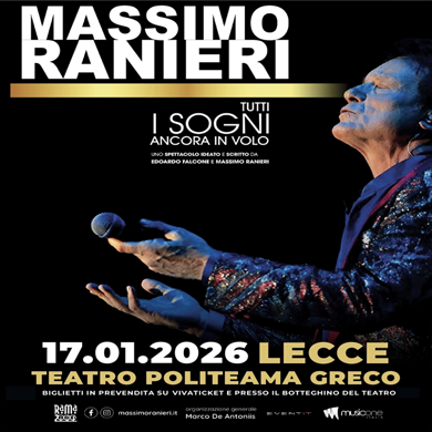 Locandina evento MASSIMO RANIERI