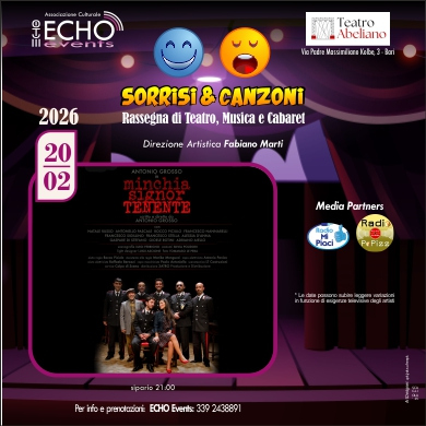Locandina evento MINCHIA SIGNOR TENENTE