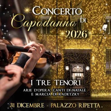 Locandina evento CONCERTO DI CAPODANNO A ROMA 2026: I TRE TENORI