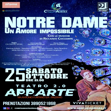 Locandina evento NOTRE DAME, UN AMORE IMPOSSIBILE