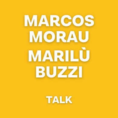 Locandina evento MARIA LUISA BUZZI IN DIALOGO CON MARCOS MORAU