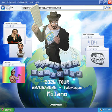 Locandina evento BBNO$ - THE INTERNET EXPLORER TOUR