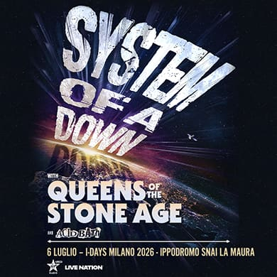 Locandina evento SYSTEM OF A DOWN