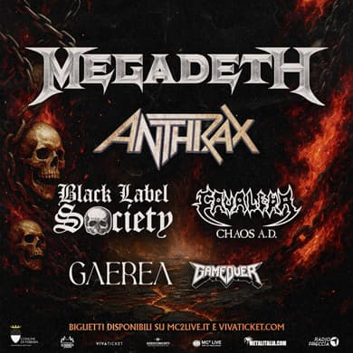 Locandina evento MEGADETH
