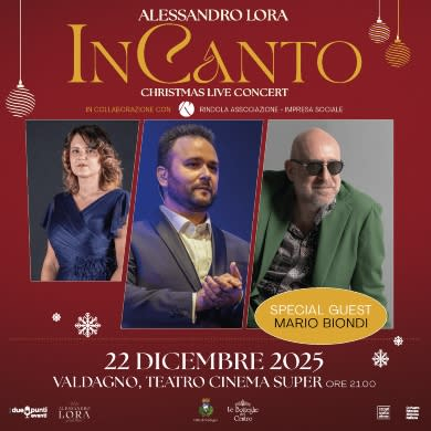 Immagine evento ALESSANDRO LORA - INCANTO CHRISTMAS LIVE CONCERT