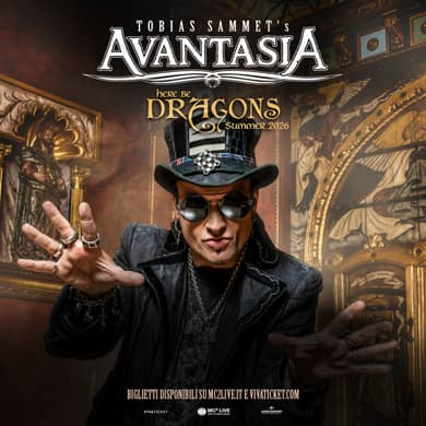 Locandina evento AVANTASIA - HERE BE DRAGONS SUMMER 2026
