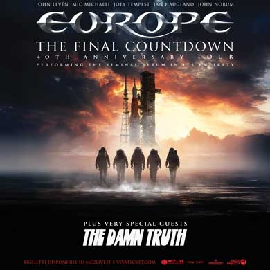 Locandina evento EUROPE - THE FINAL COUNTDOWN 40TH ANNIVERSARY TOUR