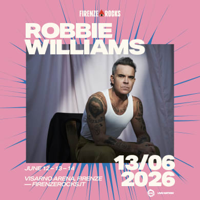 Locandina evento ROBBIE WILLIAMS