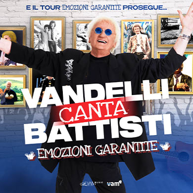 Immagine evento EMOZIONI GARANTITE: MAURIZIO VANDELLI CANTA BATTISTI