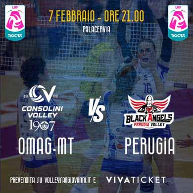 Locandina evento OMAG-MT VS PERUGIA.