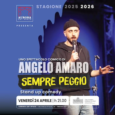 Immagine evento ANGELO AMARO - SEMPRE PEGGIO