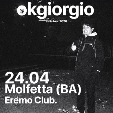 Immagine evento OKGIORGIO - ITALIA TOUR 2026