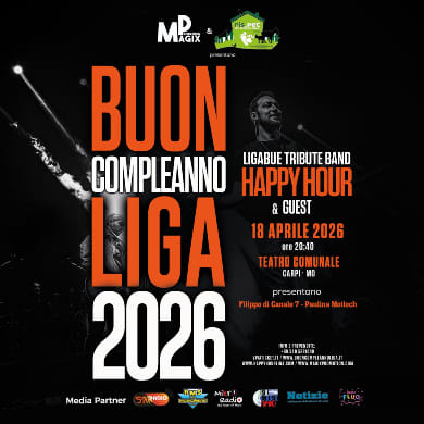 Locandina evento BUON COMPLEANNO LIGA