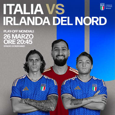 Locandina evento ITALIA - IRLANDA DEL NORD