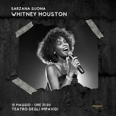 Locandina evento SARZANA SUONA WHITNEY HOUSTON