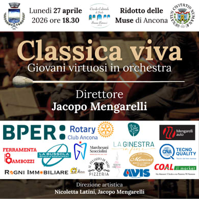 Immagine evento ORCHESTRA DI 19 UNDER25 / IACOPO MENGARELLI, DIRETTORE - CLASSICA VIVA