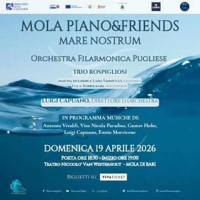 Locandina evento MOLA PIANO & FRIENDS - MARE NOSTRUM