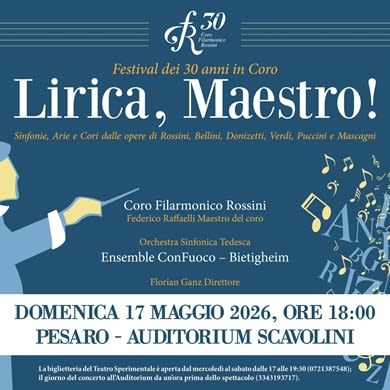 Locandina evento LIRICA, MAESTRO
