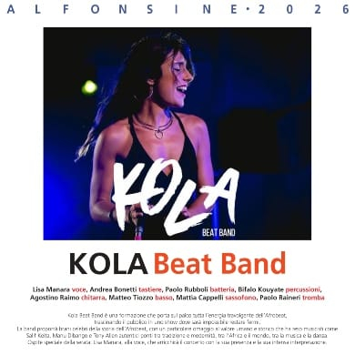 Locandina evento KOLA BEAT BAND