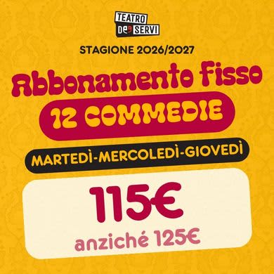 Locandina evento 12B -1 MER 12 COMMEDIE